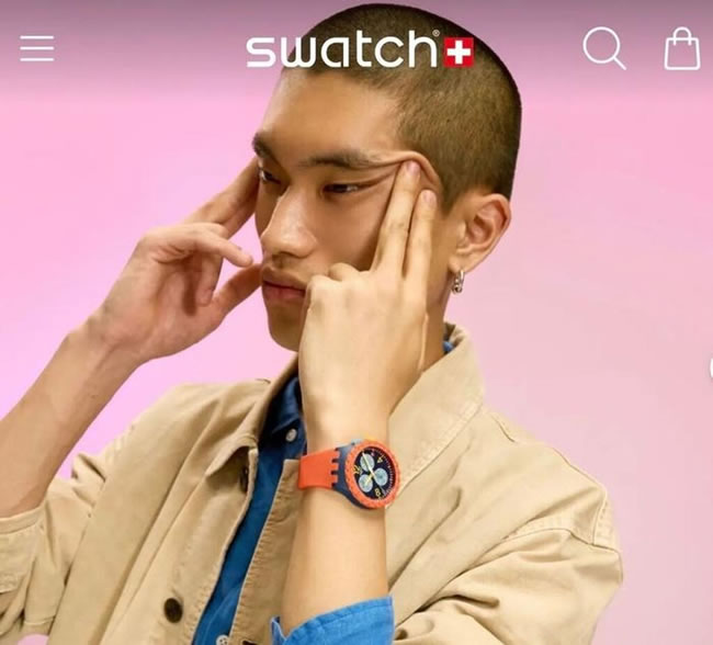 「瞇瞇眼」又来了 Swatch广告在中踩辱华地雷 撤下照片