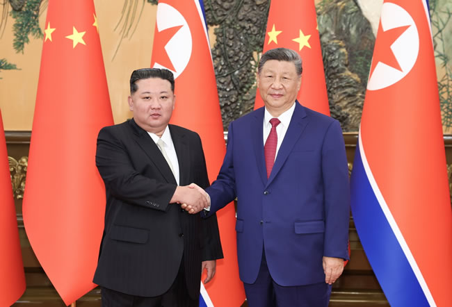 习近平与金正恩会谈 强调无论形势变化两国友好不变